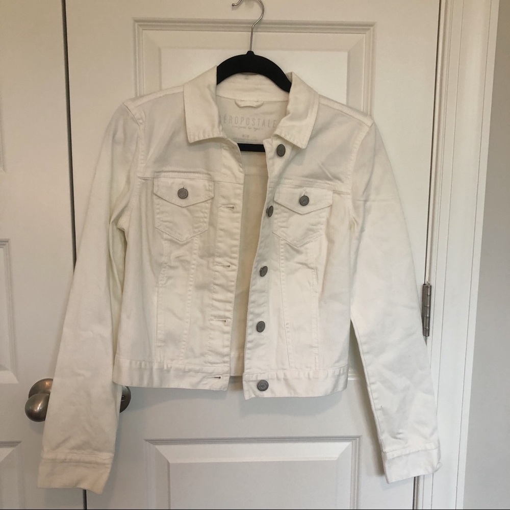 White Aeropostale Jean Jacket
